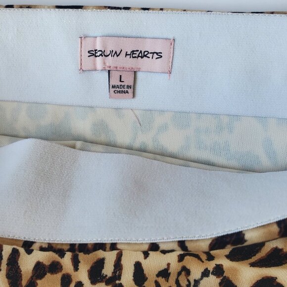 Leopard Animal Print Pencil Skirt Scuba Bodycon Skirt Knee Length size Large - Picture 3 of 4